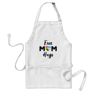 Free Mum Hugs II - Rainbow Gay Trans Pride Standard Apron