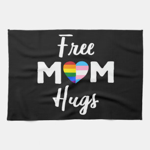 Free Mum Hugs II - Rainbow Gay Trans Pride Tea Towel