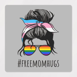 Free Mum Hugs IV - Messy Bun Rainbow Gay Trans