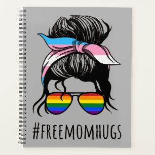 Free Mum Hugs IV - Messy Bun Rainbow Gay Trans Planner