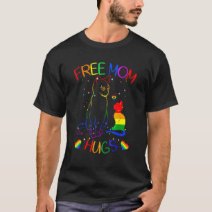 Free Mum Hugs Lgbt Cat Gay Pride Rainbow 1 T-Shirt