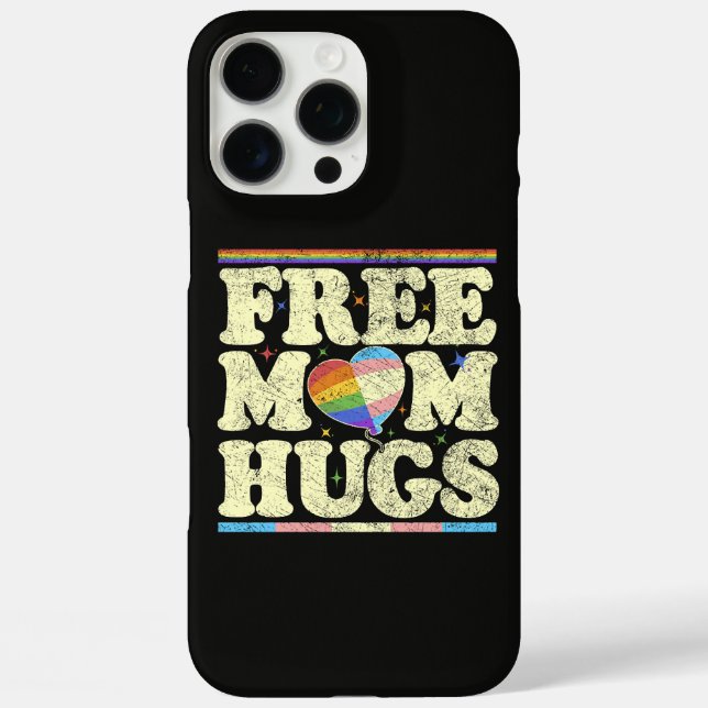 Free Mum Hugs Lgbt Pride Case-Mate iPhone Case (Back)