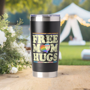 Free Mum Hugs Lgbt Pride Insulated Tumbler