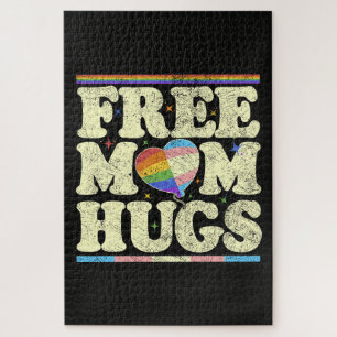 Free Mum Hugs Lgbt Pride Jigsaw Puzzle