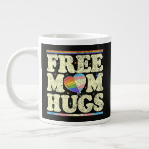 Free Mum Hugs Lgbt Pride Large Coffee Mug
