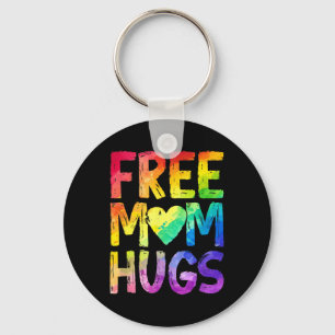 Free Mum Hugs Lgbt Pride Lgbtq Lesbian Gay Rainbow Key Ring