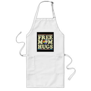 Free Mum Hugs Lgbt Pride Long Apron