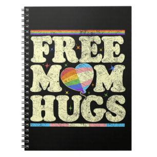 Free Mum Hugs Lgbt Pride Notebook