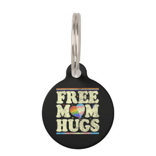 Free Mum Hugs Lgbt Pride Pet Tag