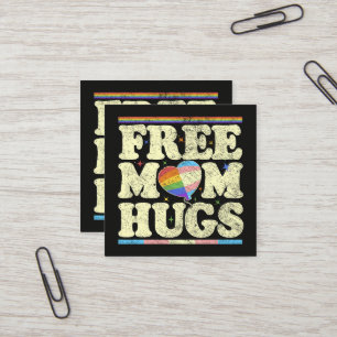 Free Mum Hugs Lgbt Pride Square Business Card