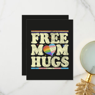 Free Mum Hugs Lgbt Pride Thank You Card