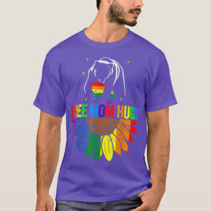 Free Mum Hugs LGBTQ Flags Gay Pride Mama Bear Acce T-Shirt