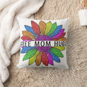 Free Mum Hugs LGBTQIA+ Pride Support Cushion