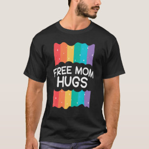 Free Mum Hugs Messy Bun Rainbow Lgbt Pride 1 T-Shirt