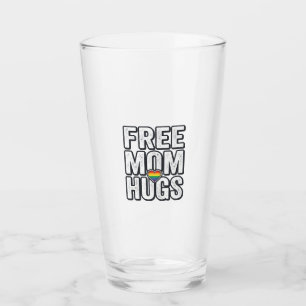 Free Mum Hugs Pride Heart Vintage T-Shirt Design_1 Glass