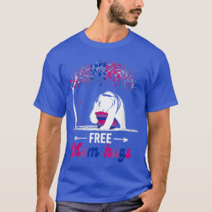 Free Mum Hugs Proud Mama Bear Bisexual Pride LGBT T-Shirt