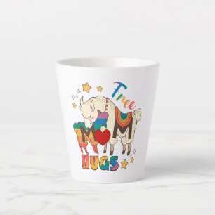 Free Mum Hugs – Rainbow Sheep LGBTQ Pride Hug Latte Mug