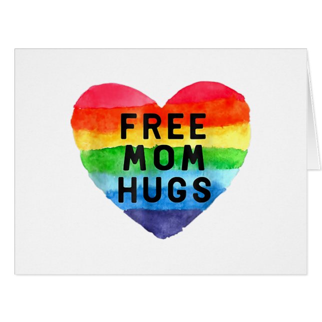 Free Mum Hugs Shirt, Free Mum Hugs Inclusive Pride (Front Horizontal)