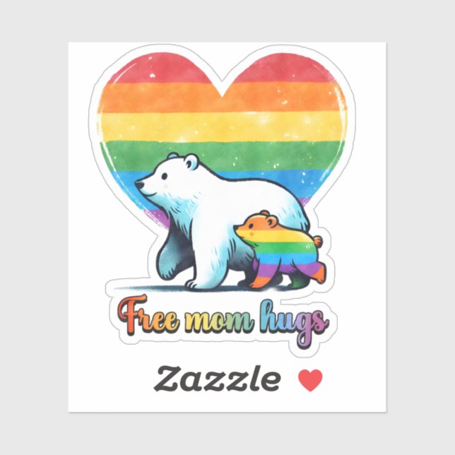 Free Mum Hugs Sticker (Sheet)