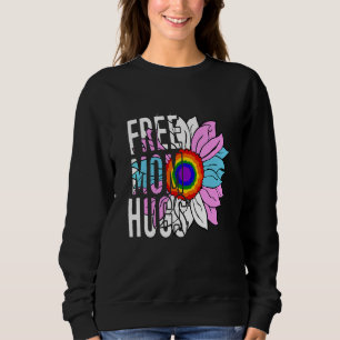 Free Mum Hugs Sunflower Transgender Transsexual Tr Sweatshirt