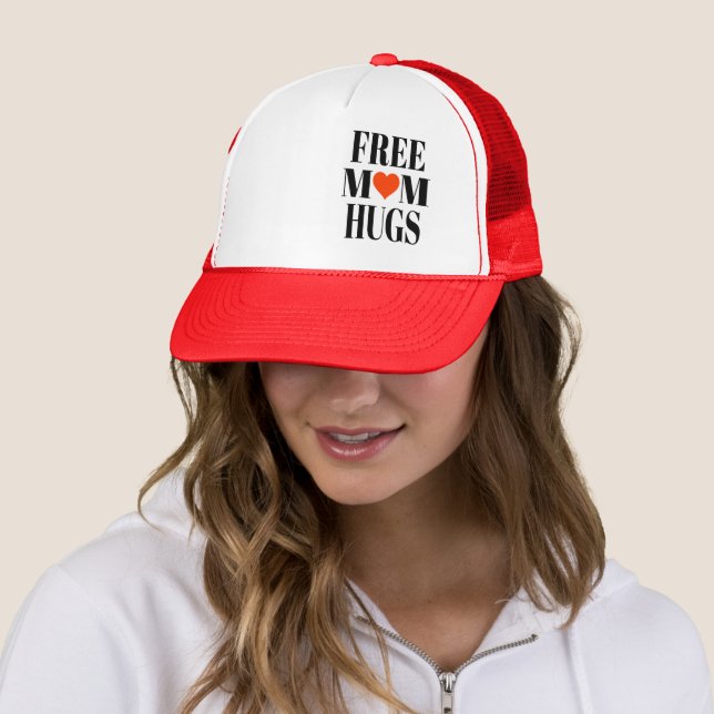 Free Mum Hugs Trucker Hat (In Situ)