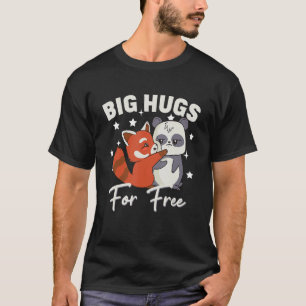 Free Mum Panda Bear hugs Cute bear mummy T-Shirt