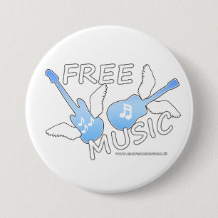 Free Music  7.5 Cm Round Badge