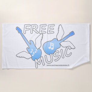 Free Music    Beach Towel