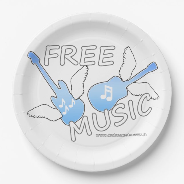Free Music   Paper Plate (Front)