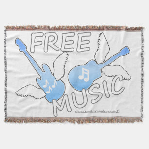 Free Music   Throw Blanket