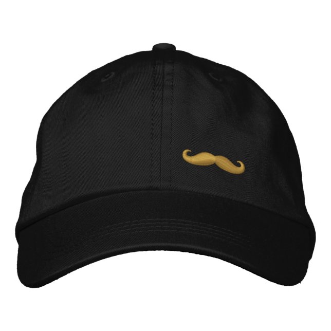 FREE MUSTACHE RIDES EMBROIDERED HAT (Front)