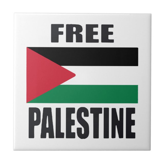 Free Palastine Ceramic Tile (Front)