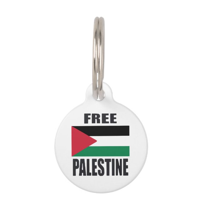 Free Palastine Pet Tag (Front)