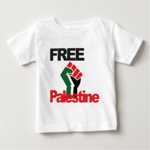 Free Palestine - فلسطين علم  - Palestinian Flag Baby T-Shirt