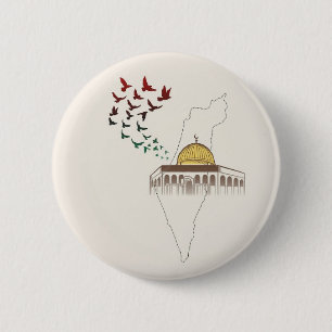 FREE PALESTINE 6 CM ROUND BADGE