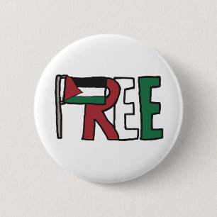 Free Palestine 6 Cm Round Badge