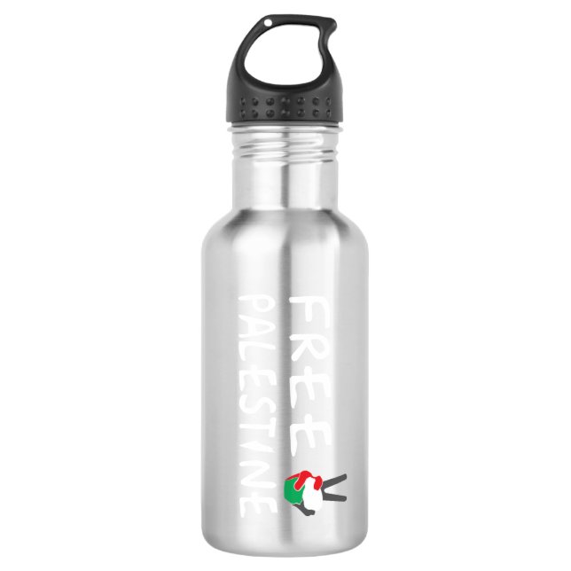 Free Palestine 710 Ml Water Bottle (Front)