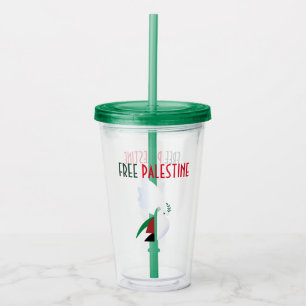 Free Palestine Acrylic Tumbler