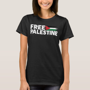 Free Palestine Arabic I Stand With Palestine Free  T-Shirt