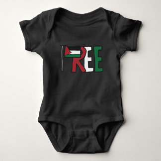 Free Palestine Baby Bodysuit