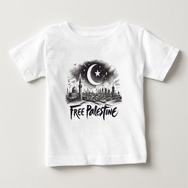 Free palestine  baby T-Shirt (Front)