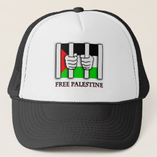 Free Palestine  Bars Trucker Hat
