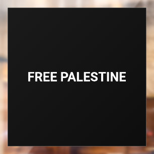 Free Palestine black white custom text minimalist