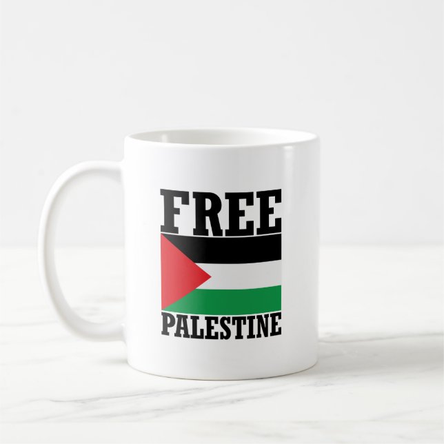 Free Palestine  Coffee Mug (Left)