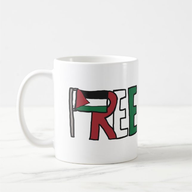Free Palestine Coffee Mug (Left)