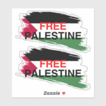FREE PALESTINE Custom-Cut Vinyl Sticker
