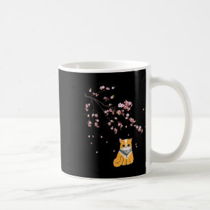 Free Palestine Cute Cat Cherry Blossom Sakura Flow Coffee Mug
