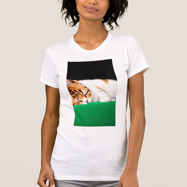 FREE PALESTINE Flag Cat  T-Shirt (Front)