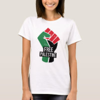 Free Palestine flag fist