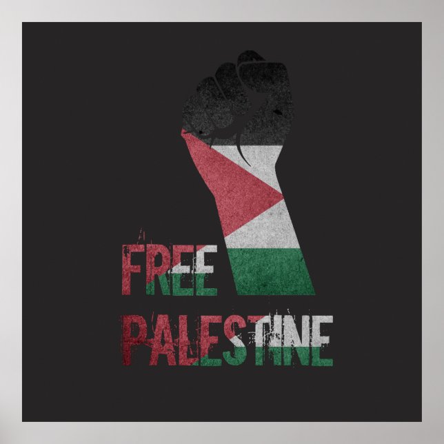 free palestine freedom for palestine poster (Front)